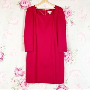 NEW Rachel Parcell Square Neck Ponte Dress L